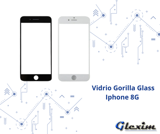 [VDIPH8GCNBSNG] Vidrio Gorilla Glass Iphone 8G Con Base y Oca